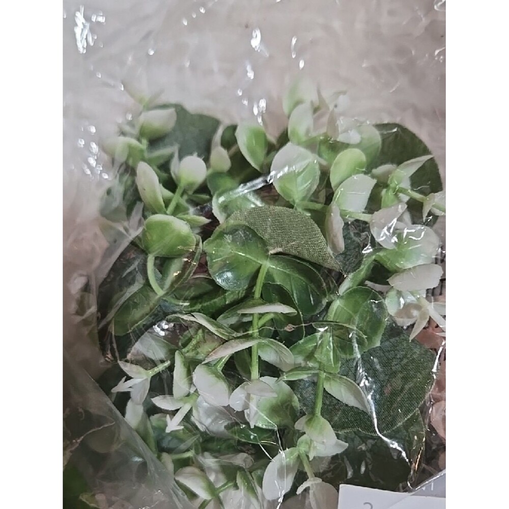 Faux Floral Mini Wreth And Pack Stem Plant Pick Green White Reds Pink Colorful - Picture 4 of 15